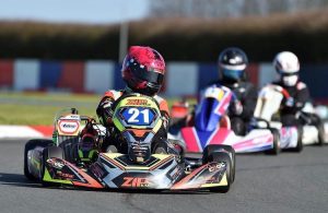 Amelia Nelson karting in race