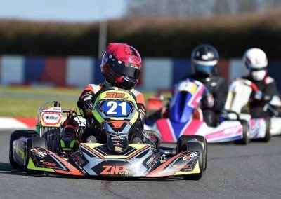 Amelia Nelson karting in race